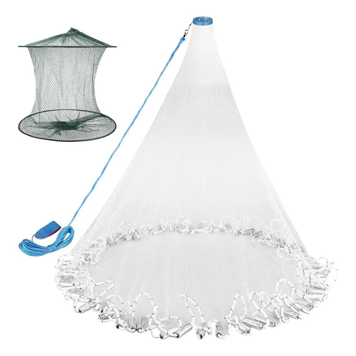 GENERICO - Red De Pesca Artesanal para Agua Dulce Rio Circular