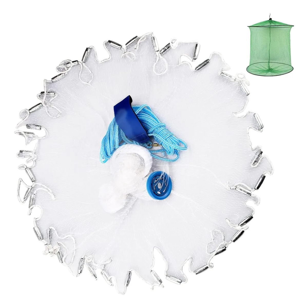 GENERICO - Red De Pesca Artesanal para Agua Dulce Rio Circular