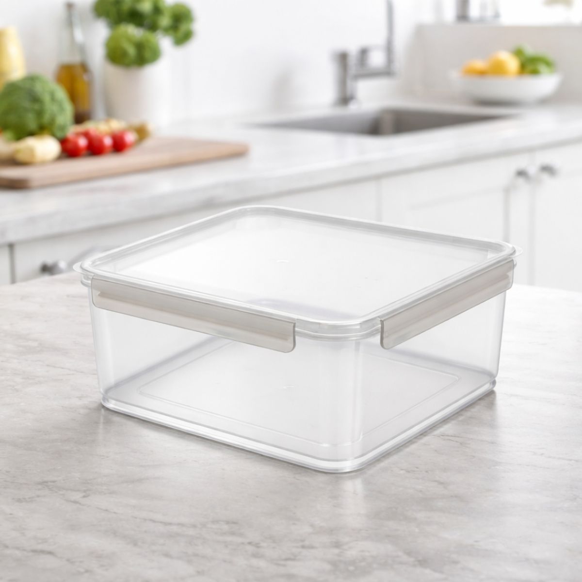 BUFFER FLASK - Set x4 Recipientes Herméticos Con Tapa Para Alimentos Diferentes Tamaños