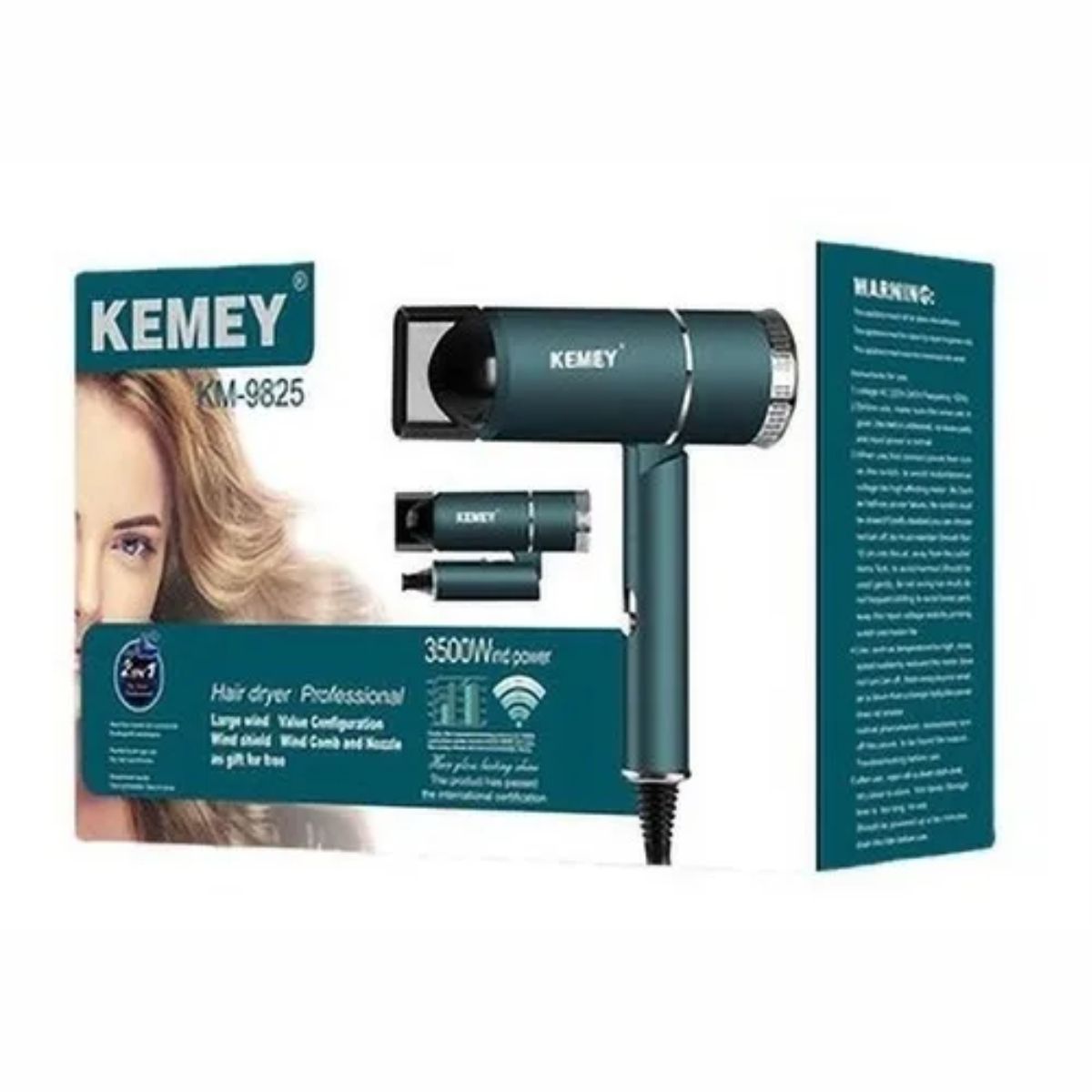 KEMEI - Secador De Cabello Kemei Km-9825 110v