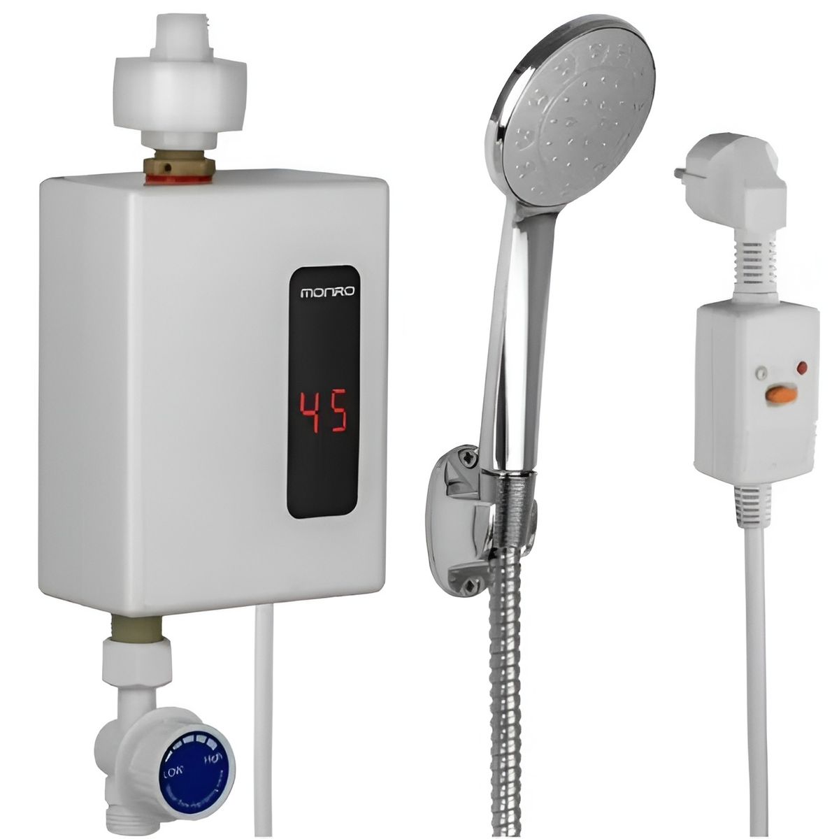 GENERICO - Calentador De Agua Eléctrico Instantáneo Digital Con Ducha