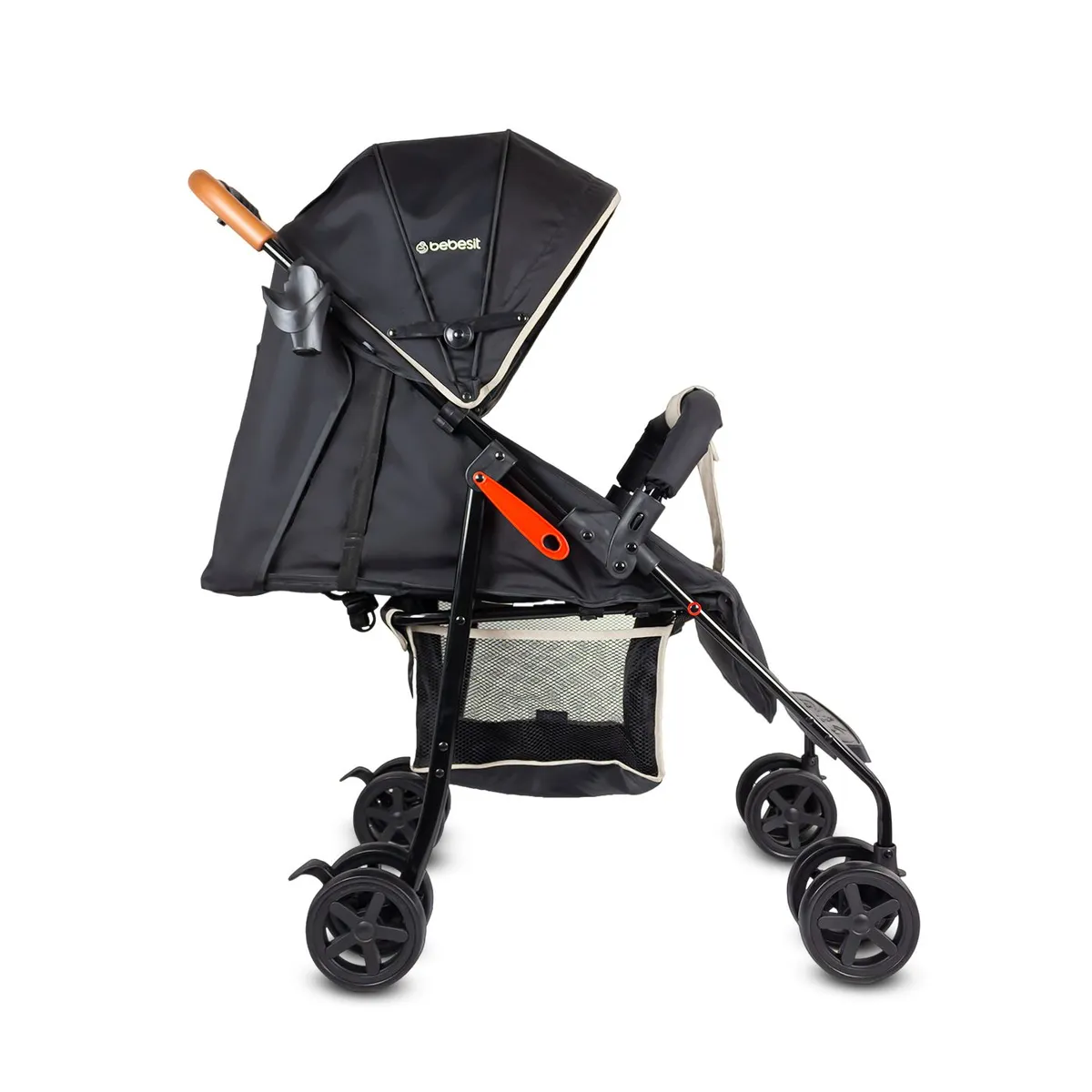 BEBESIT - Coche para Bebé paseador Buggy Beige Bebesit  Ligero con Capota