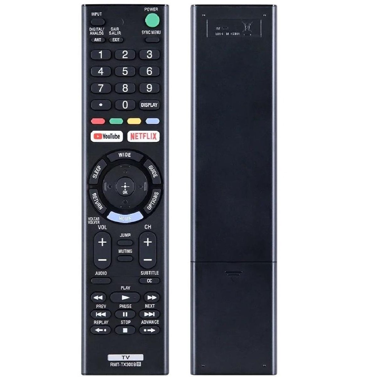 GENERICO - CONTROL REMOTO UNIVERSAL PARA SONY TV, RMT TX300B, SMART TV REPUESTO