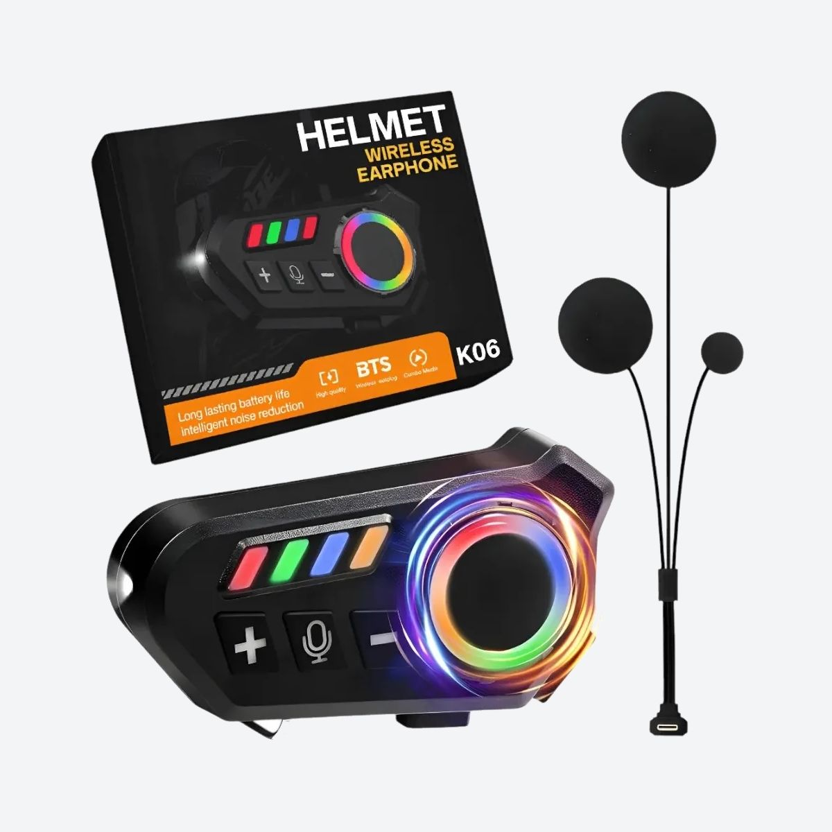 GENERICO - Intercomunicador Helmet K06a Kit