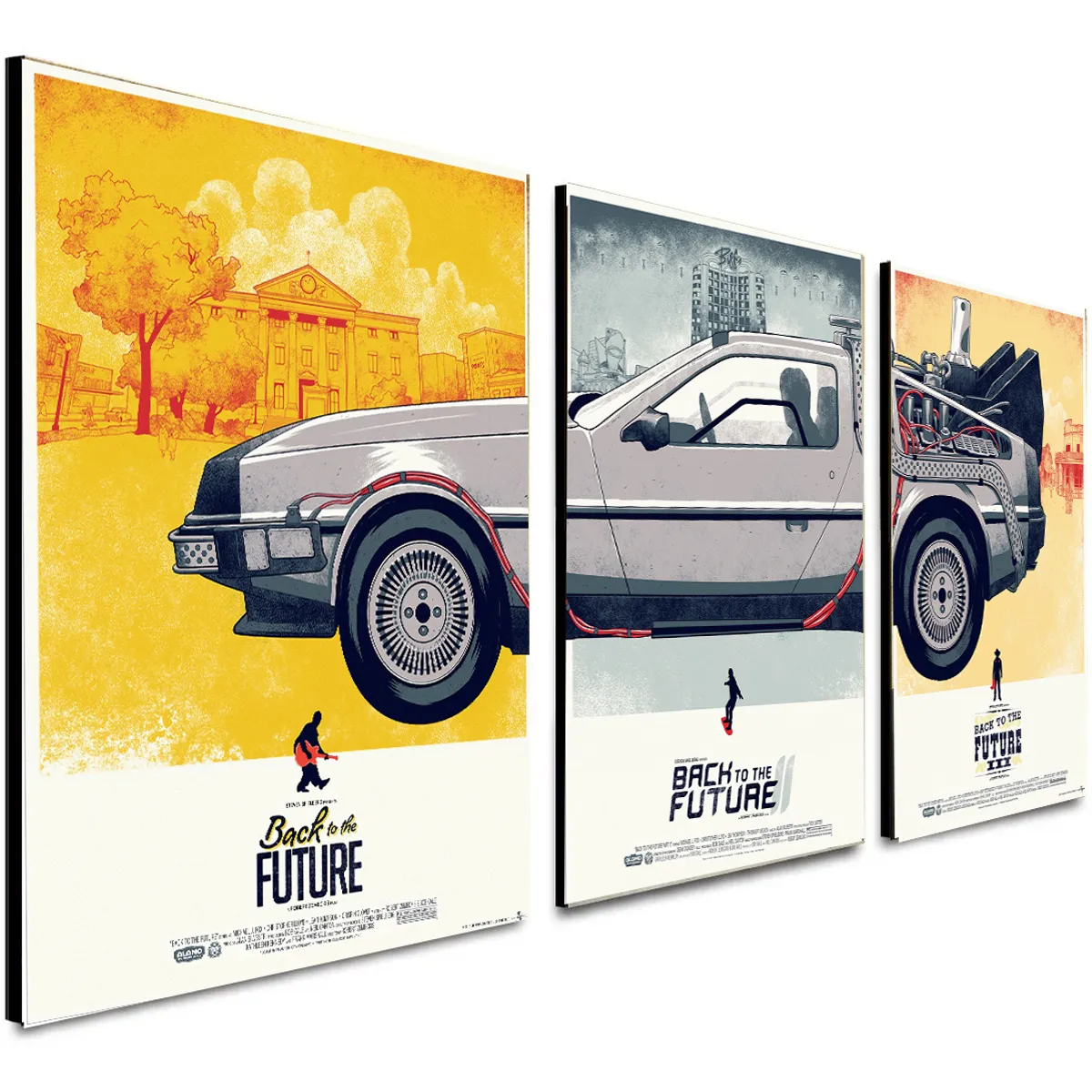 OTRAS MARCAS - TRIPTICO VOLVER AL FUTURO 29 X 60 CMS