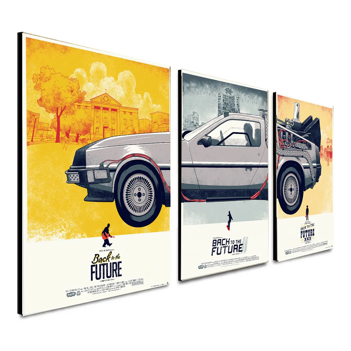 OTRAS MARCAS - TRIPTICO VOLVER AL FUTURO 29 X 60 CMS