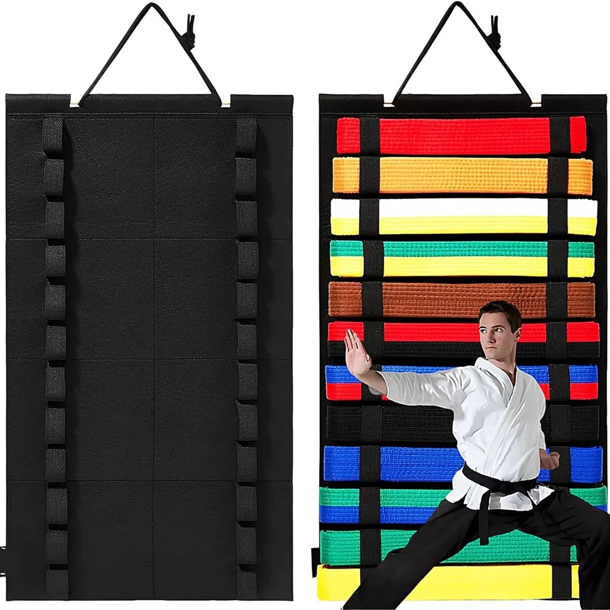 GENERICO - Organizador Colgante para Cinturones de Karate Artes Marciales