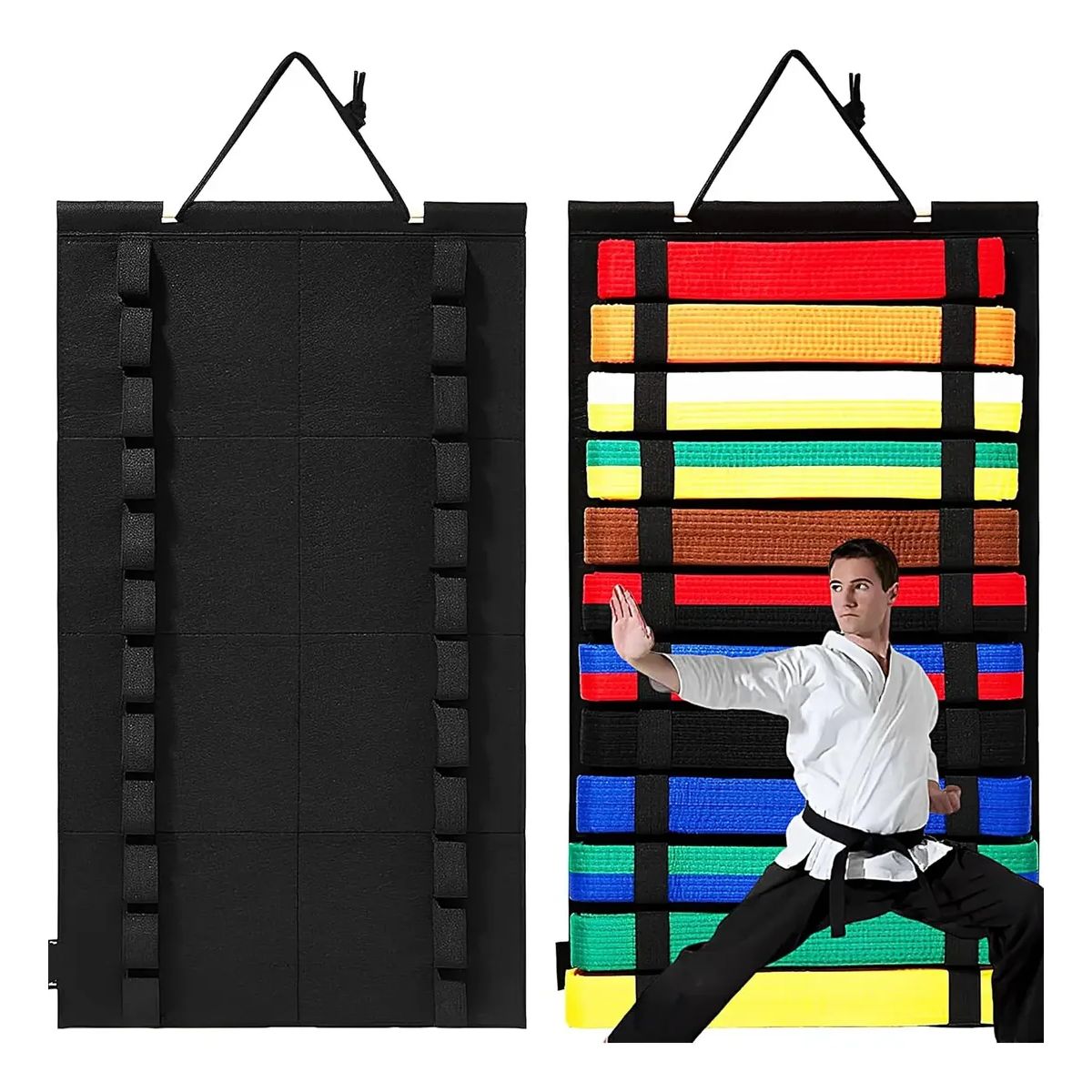 GENERICO - Organizador Colgante para Cinturones de Karate Artes Marciales