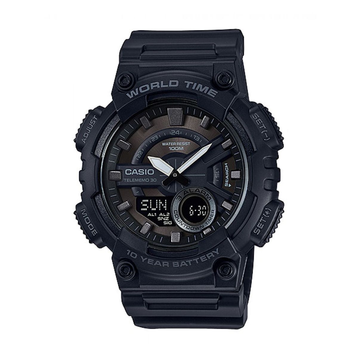 CASIO - Reloj Casio Para Hombre Negro Aeq-110w-1bv