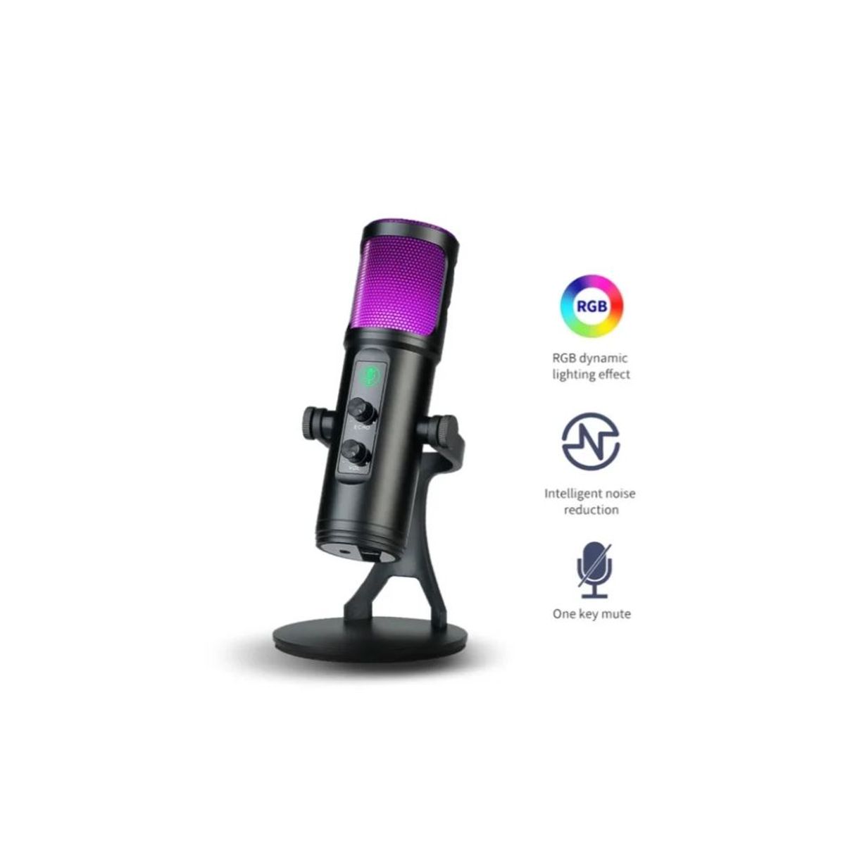 GENERICO - Micrófono Profesional Con ANC y Condensador Omnidireccional