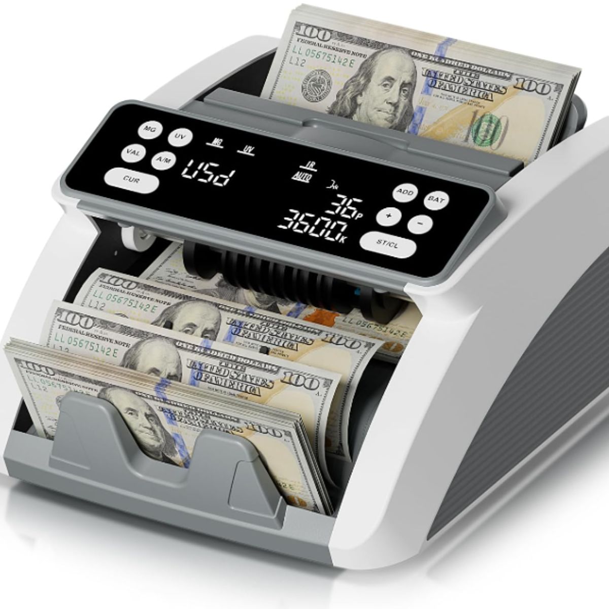 AMERICAN GENERICS - Máquina de contar billetes con detector de billetes falsos