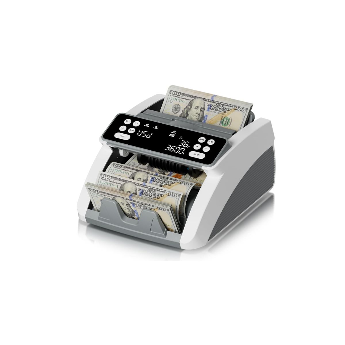AMERICAN GENERICS - Máquina de contar billetes con detector de billetes falsos