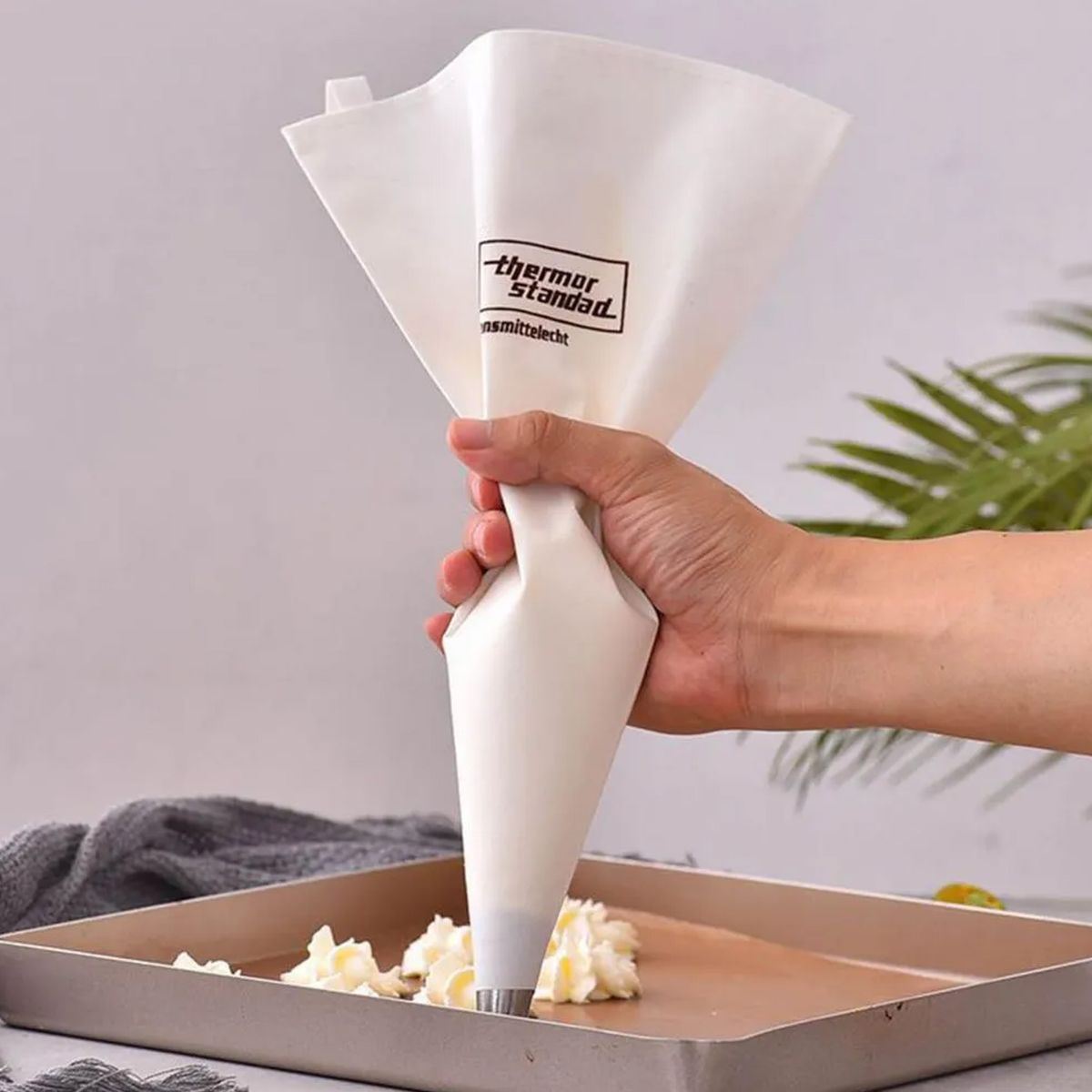 DECORIENTE - Manga pastelera reutilizable 3-40 WSD1943-Blanca