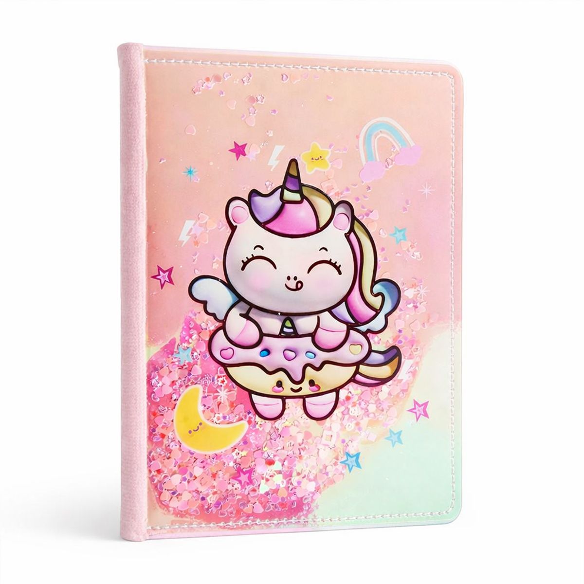 GENERICO - Libreta Agenda Diario Infantil Felpa Unicornio