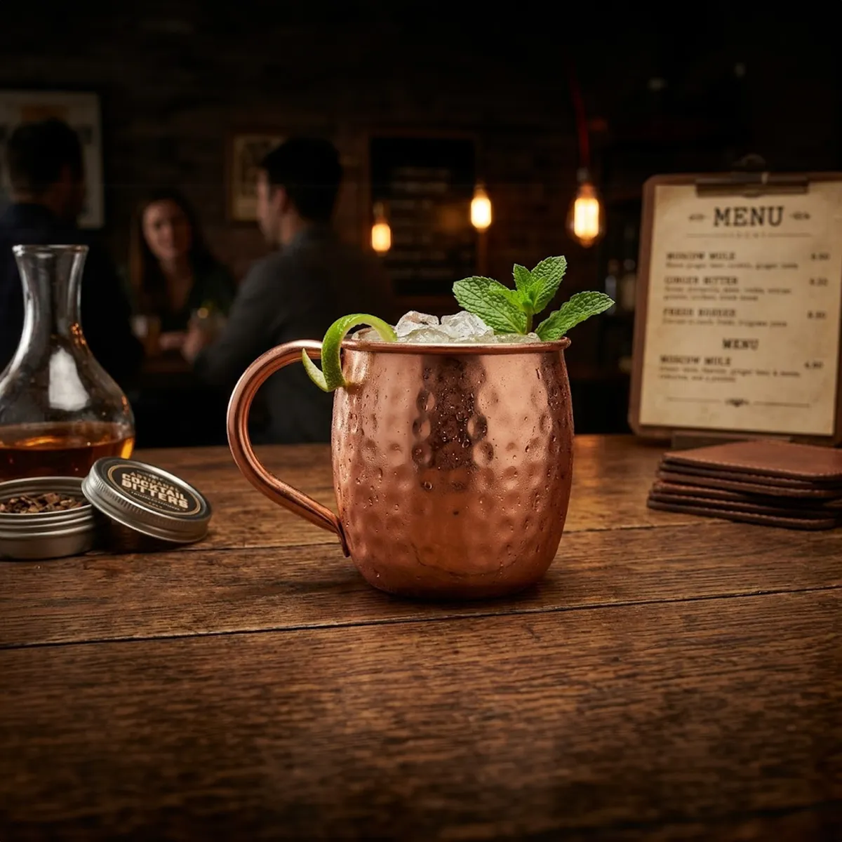 ALUMAR - Mug Moscú Acero Inoxidable 16 Oz TAATI-17622-16M-Oro Rosa