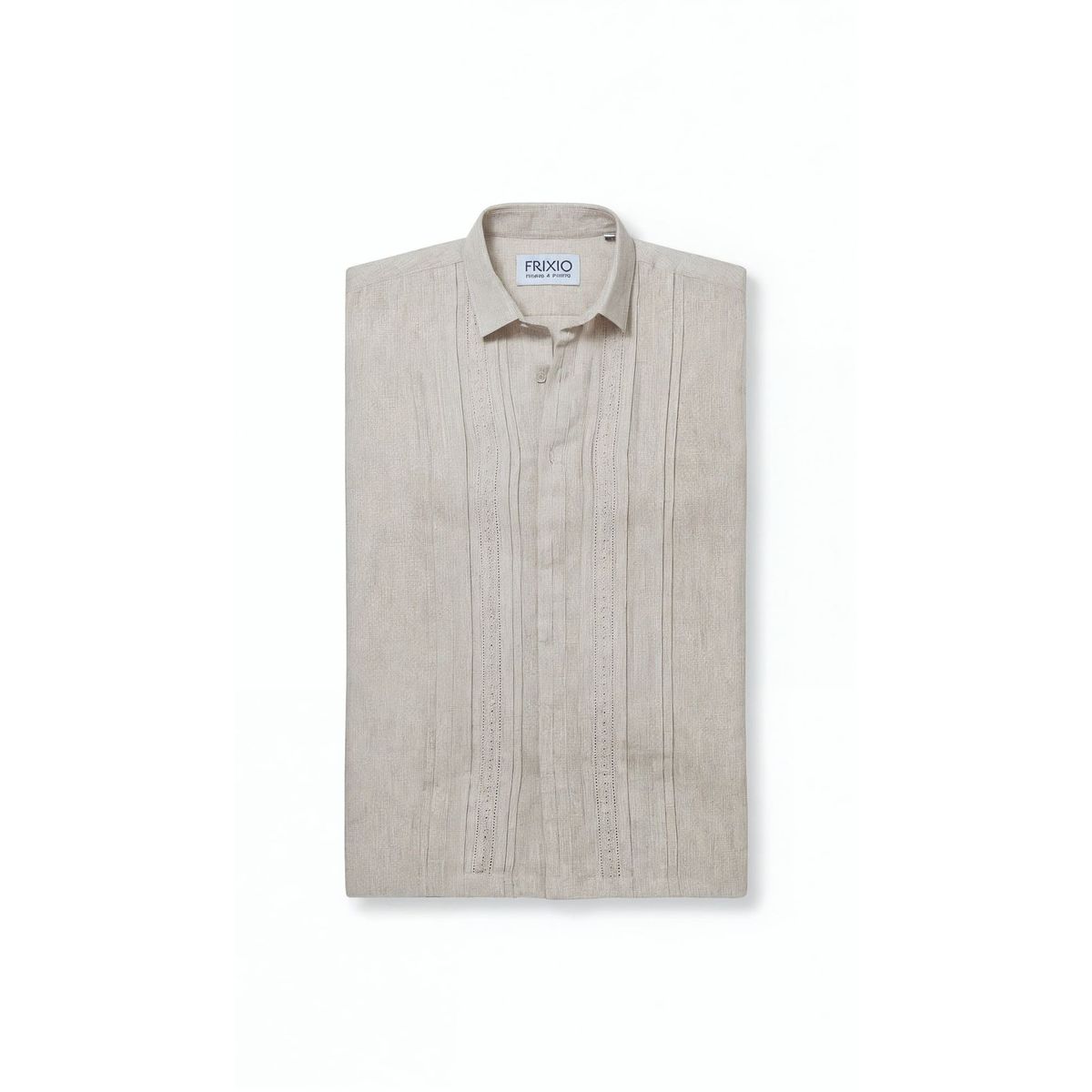 FRIXIO - Guayabera Frixio Hombre Manga Larga Lino Manzur