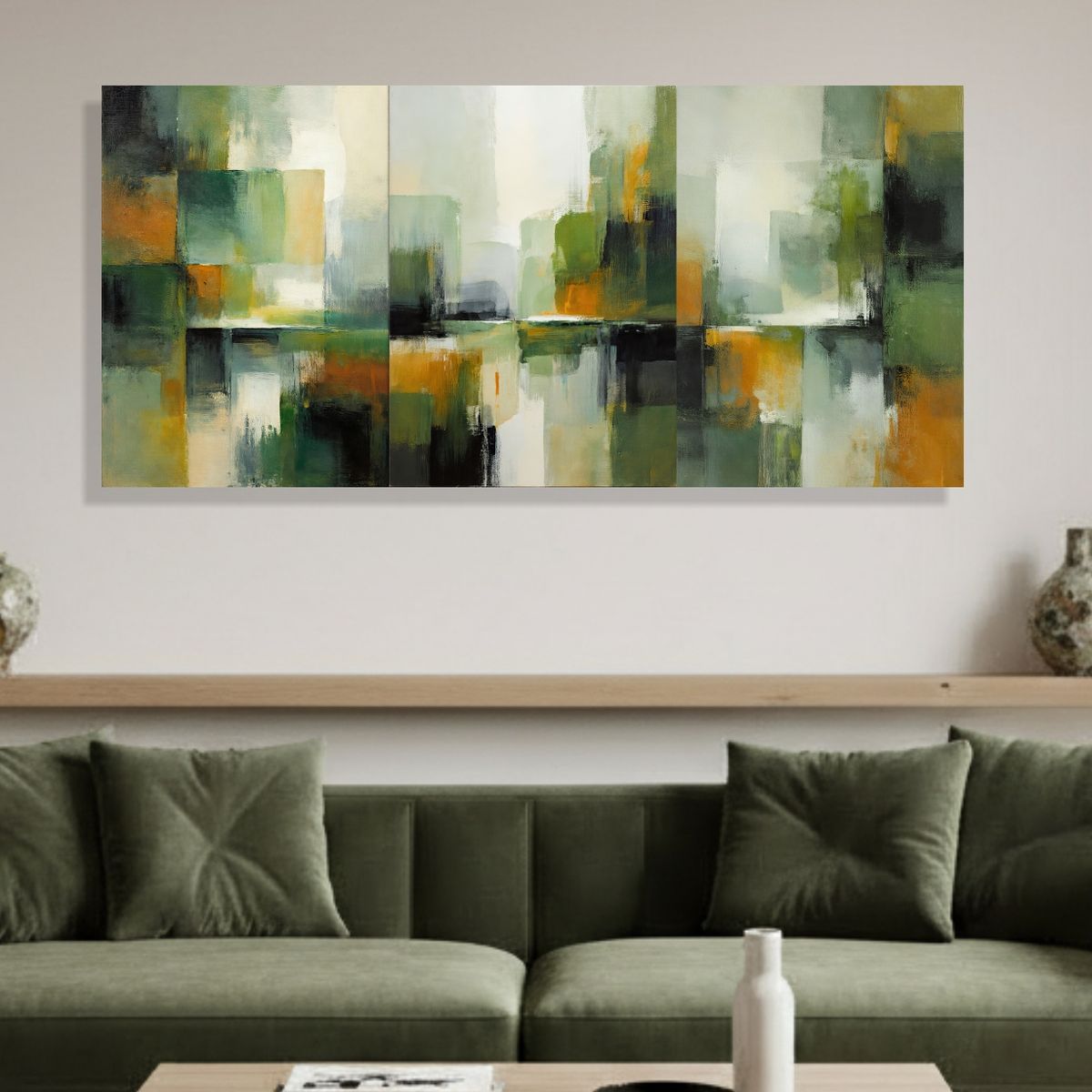 GENERICO - Lienzo Canvas Cuadro Ecos Fragmentados 118x55cm