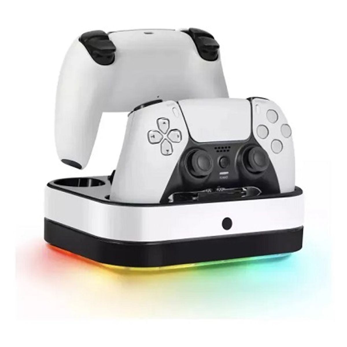 GENERICO - Base de Carga Dual para Controles PS5 RGB