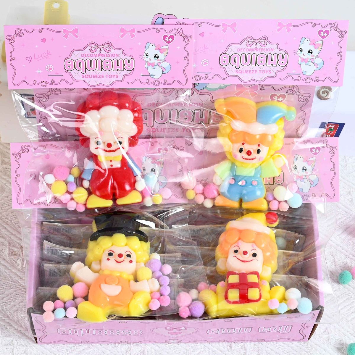 GENERICO - Juguete antiestrés squishy con forma de payaso