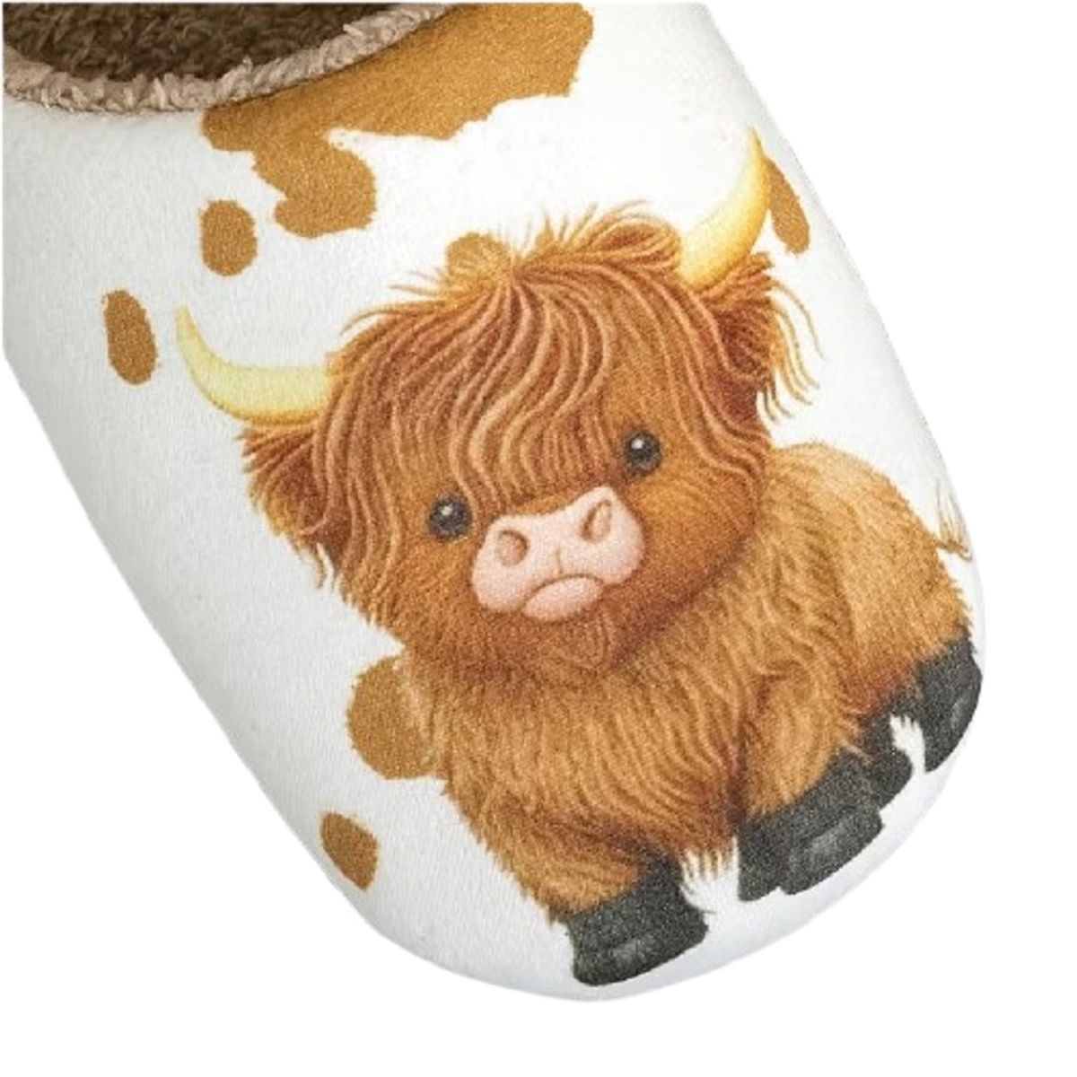 100 - Pantuflas Blancas Con Estampado