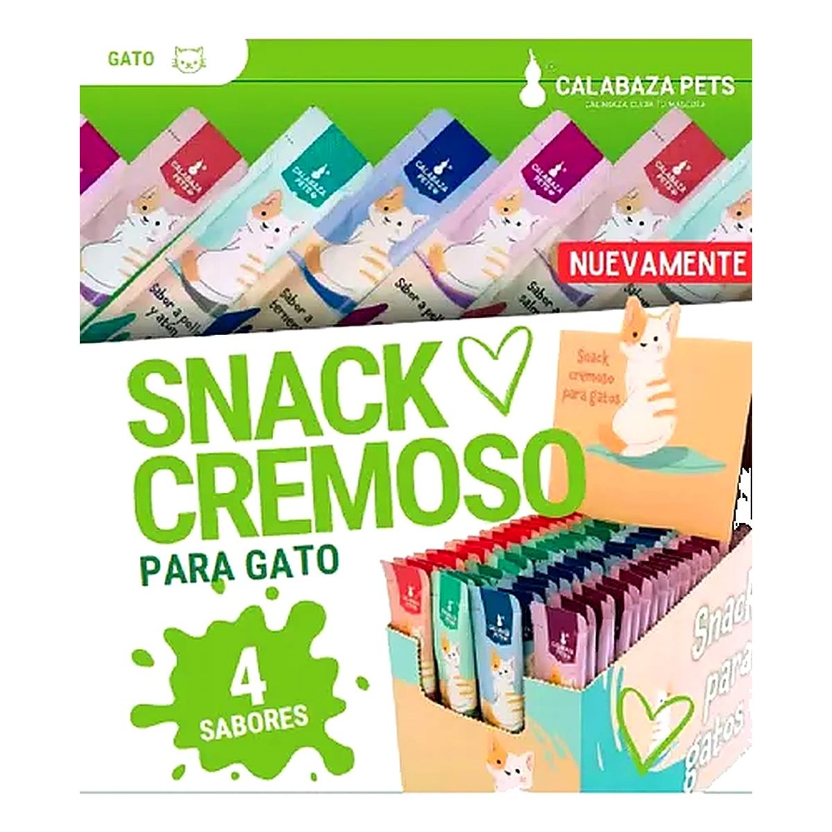 CATLIKE - Snack Cremoso Gato X 100 Und Calabaza Pets