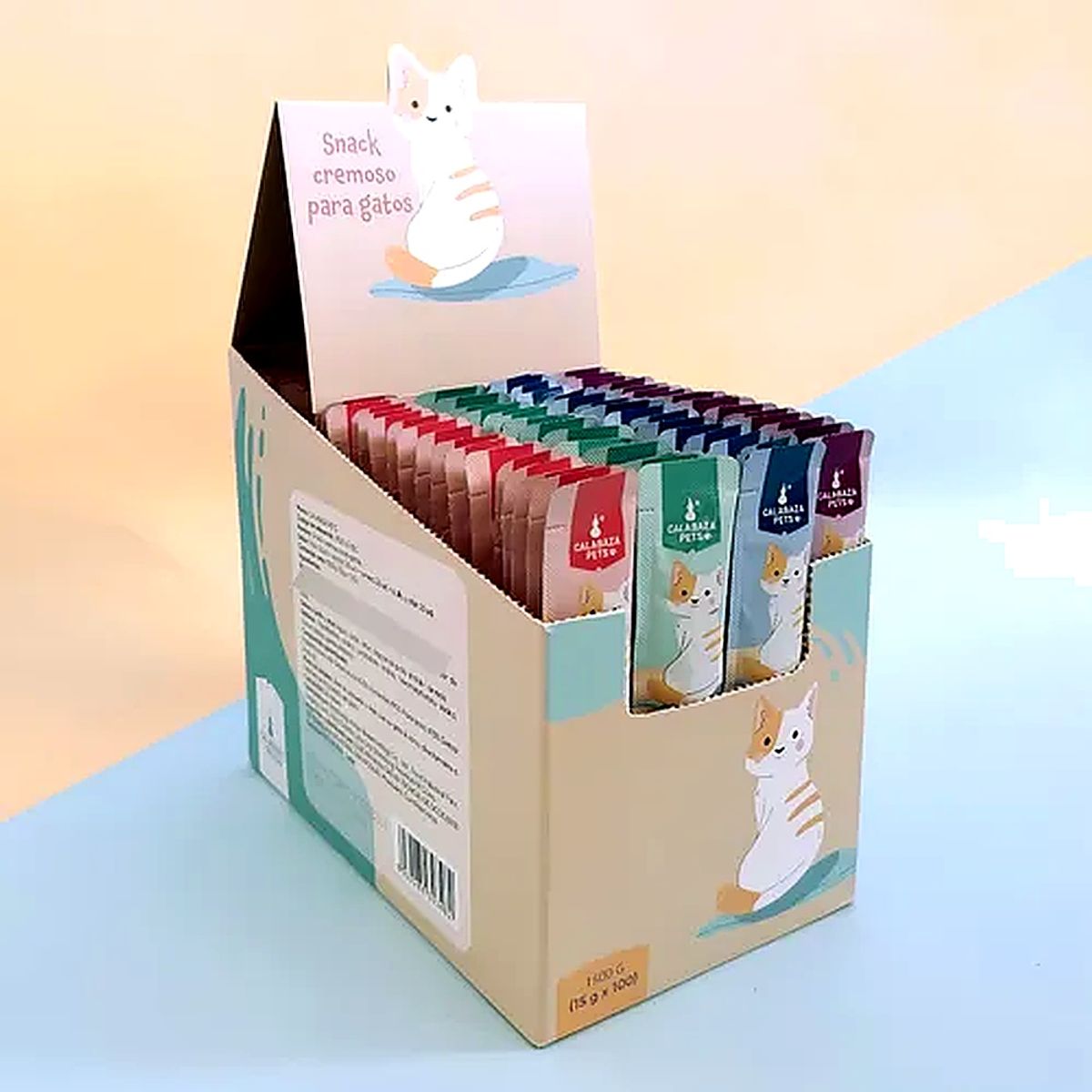 CATLIKE - Snack Cremoso Gato X 100 Und Calabaza Pets