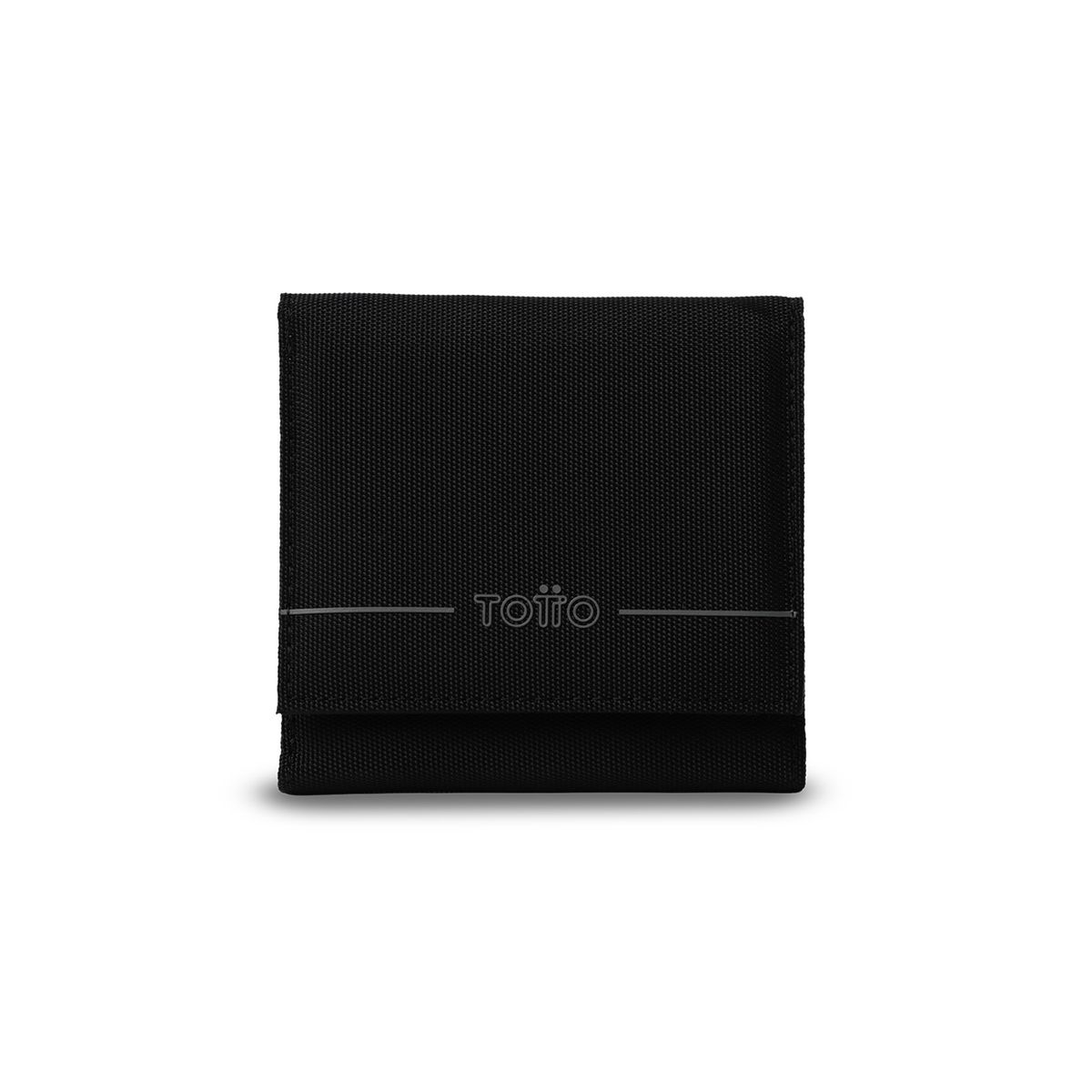 TOTTO - Billetera Rfid Cierre en Velcro Sayle L Hombre Negro Totto
