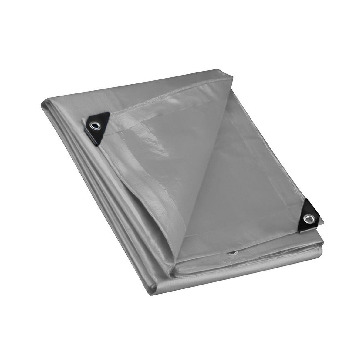 TOOLCRAFT - Lona Impermeable Gris 2x3m Reforzada Toolcraft Uso Rudo