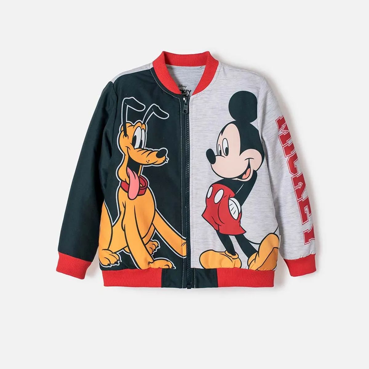 DISNEY - Chaqueta de Mickey Mouse con cierre multicolor para niño 2T a 6T