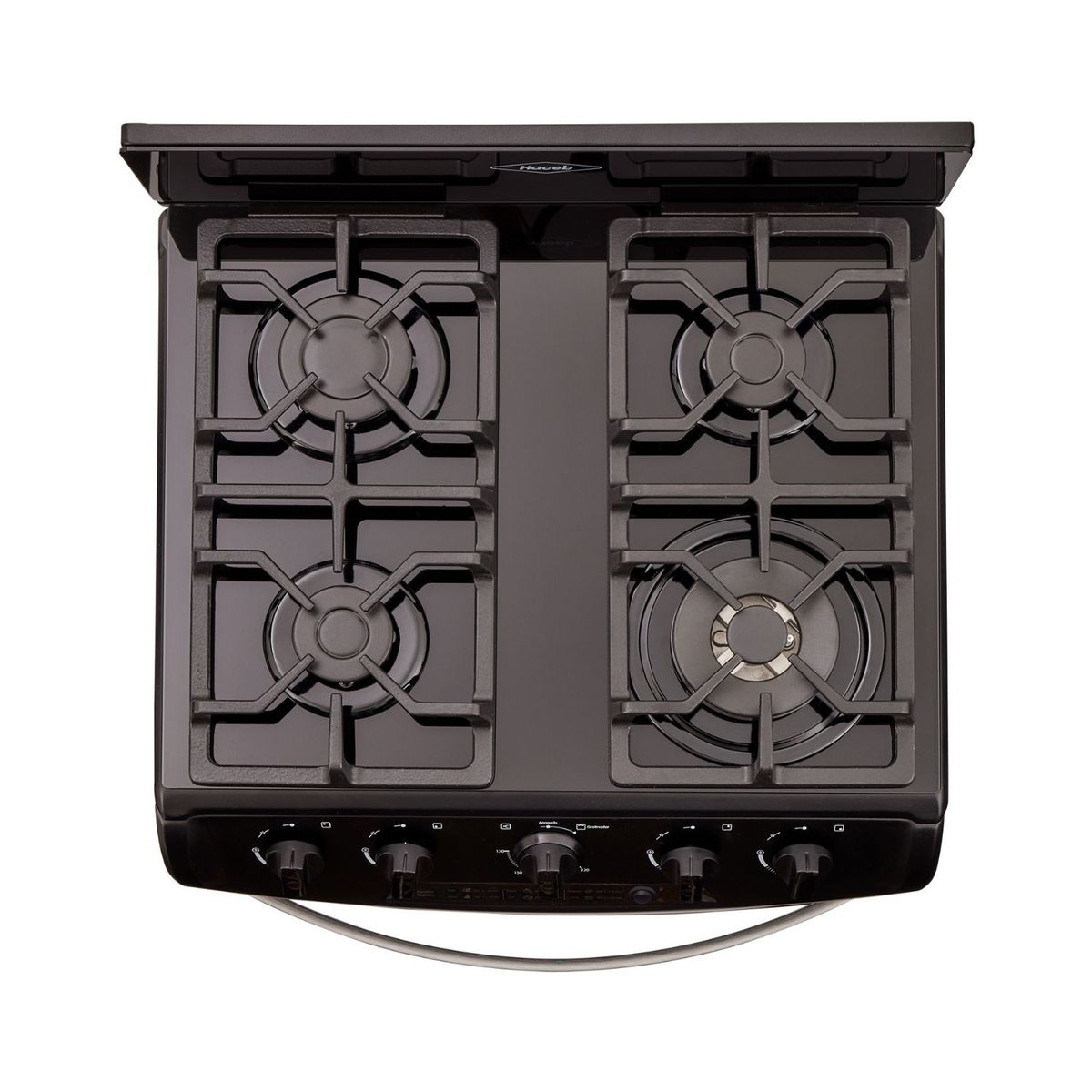HACEB - Estufa de Piso HACEB 60cm 4 Puestos Gas Natural Negro