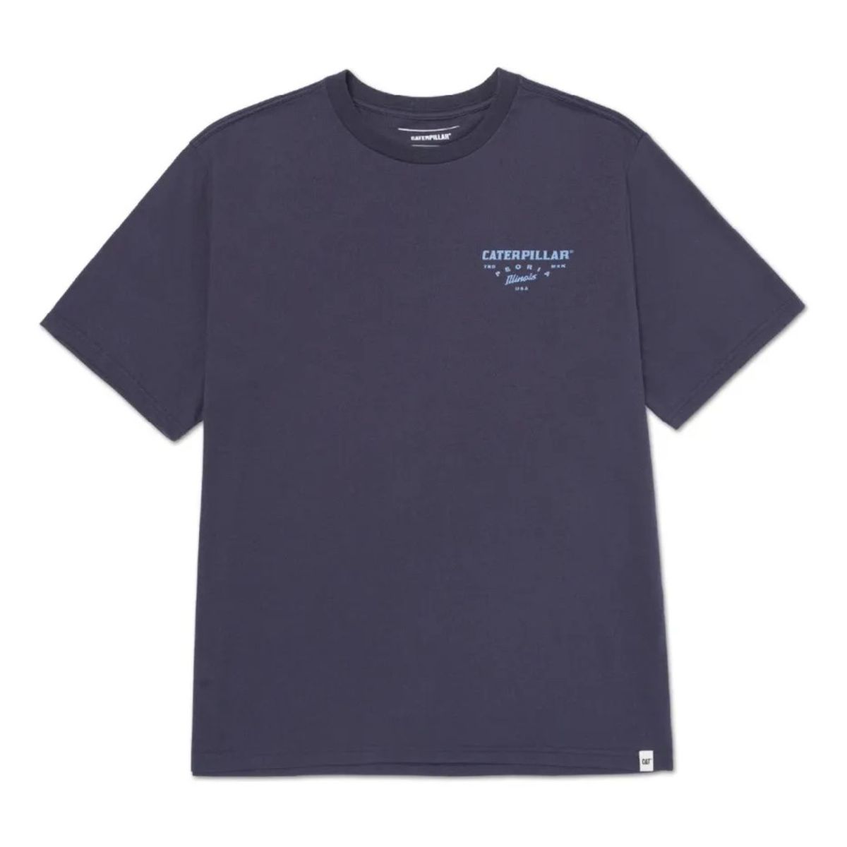 CAT - Camiseta CAT Hombre HERITAGE PEORIA GRAP Azul CAT