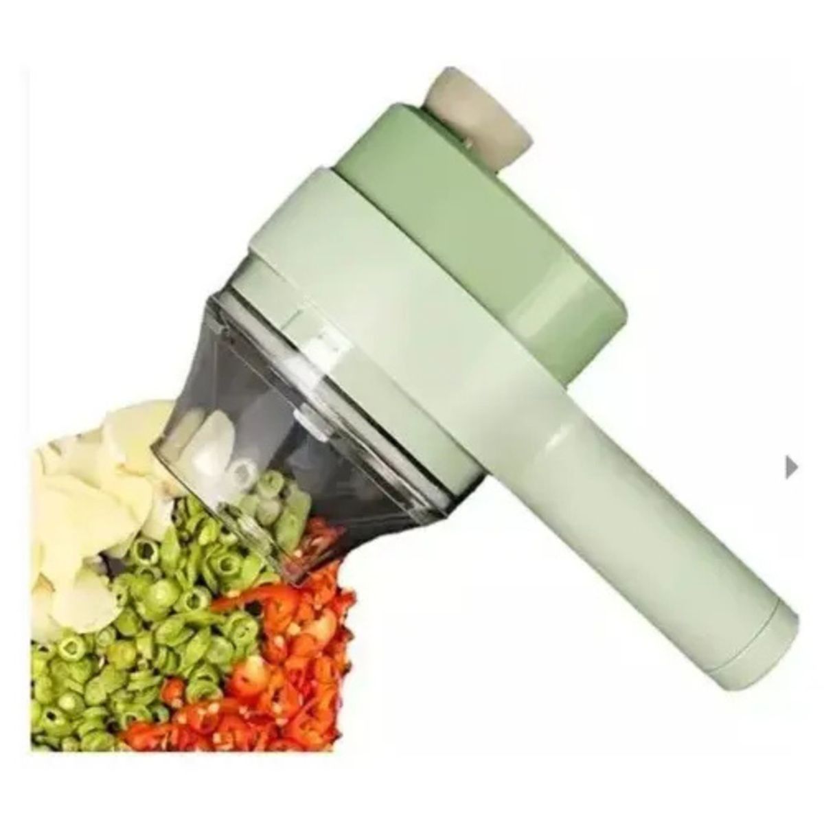 GENERICO - Cortador Eléctrico De Verduras 4 En 1 Multifuncional Pica, Tritura, Lava y Procesa Alimentos