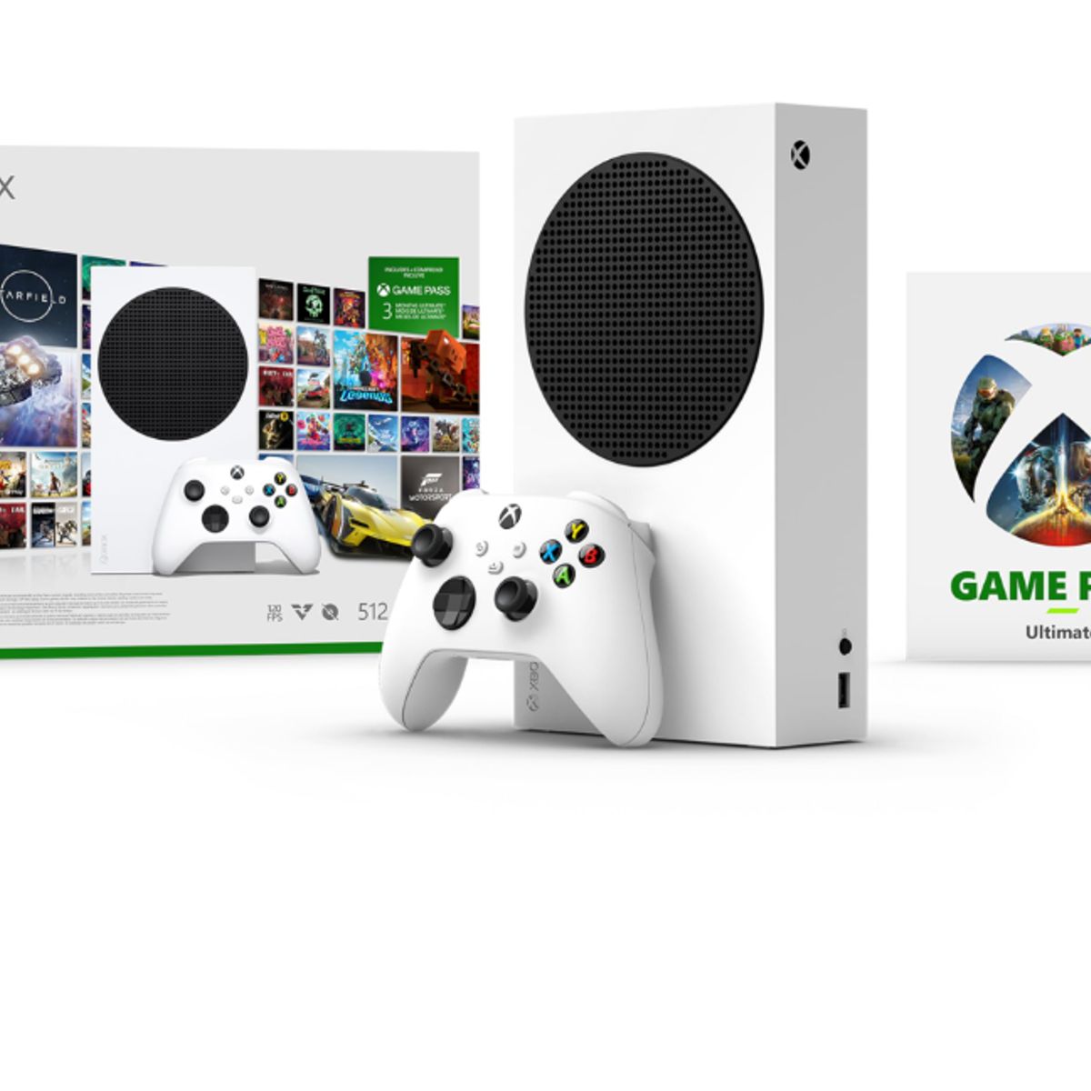 MICROSOFT - Consola Xbox Series S 512GB SSD + Game Pass Ultimate, Robot White, 120 FPS - Xbox