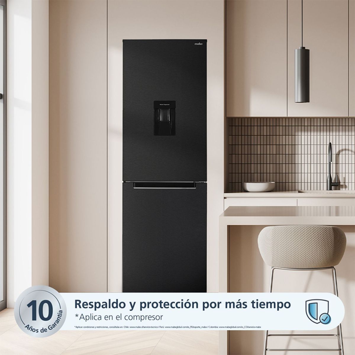 MABE - Nevera MABE No Frost 360 Litros RMB432PXBQP0 Negro