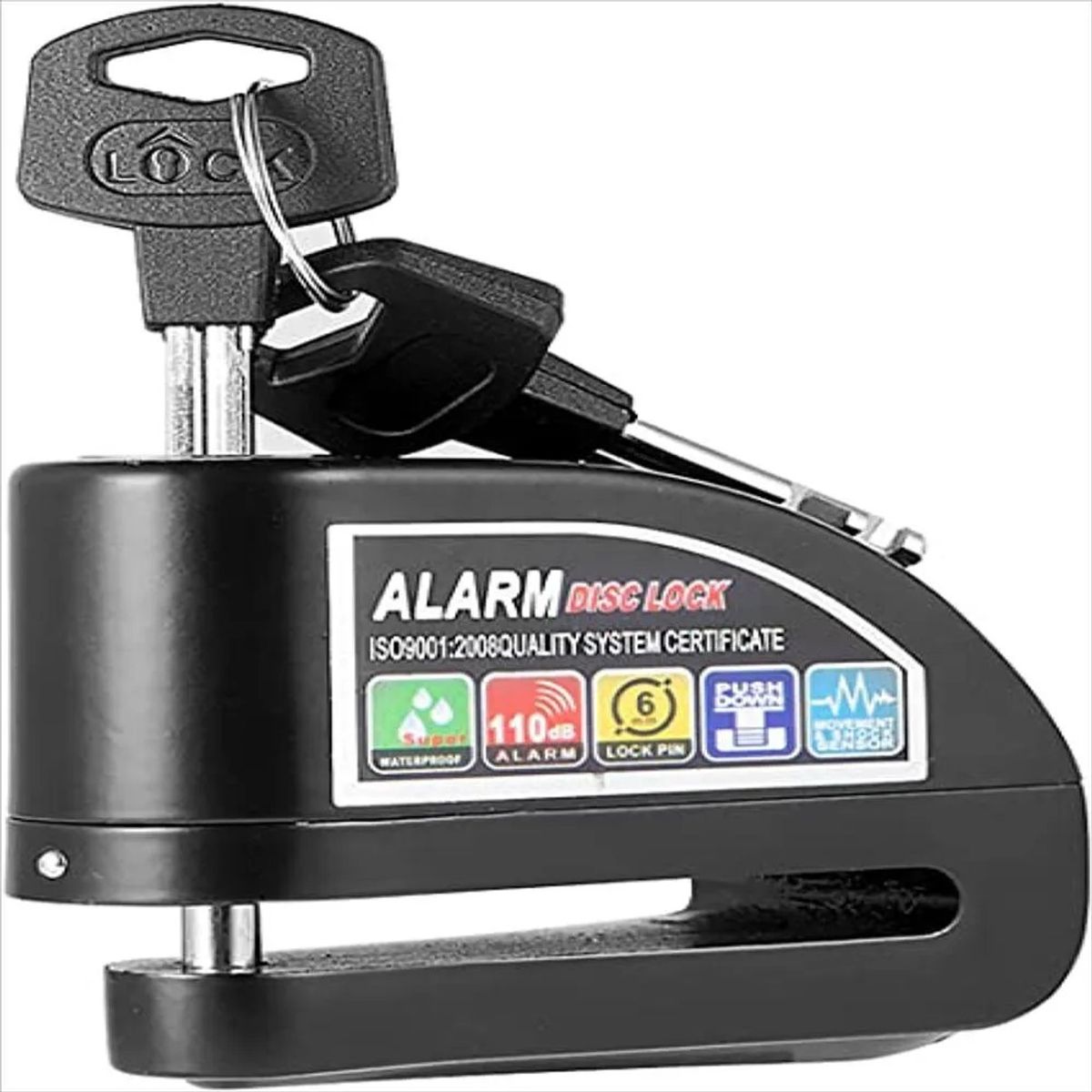 SHAD - Candado Moto Alarma Freno De Disco  Candando