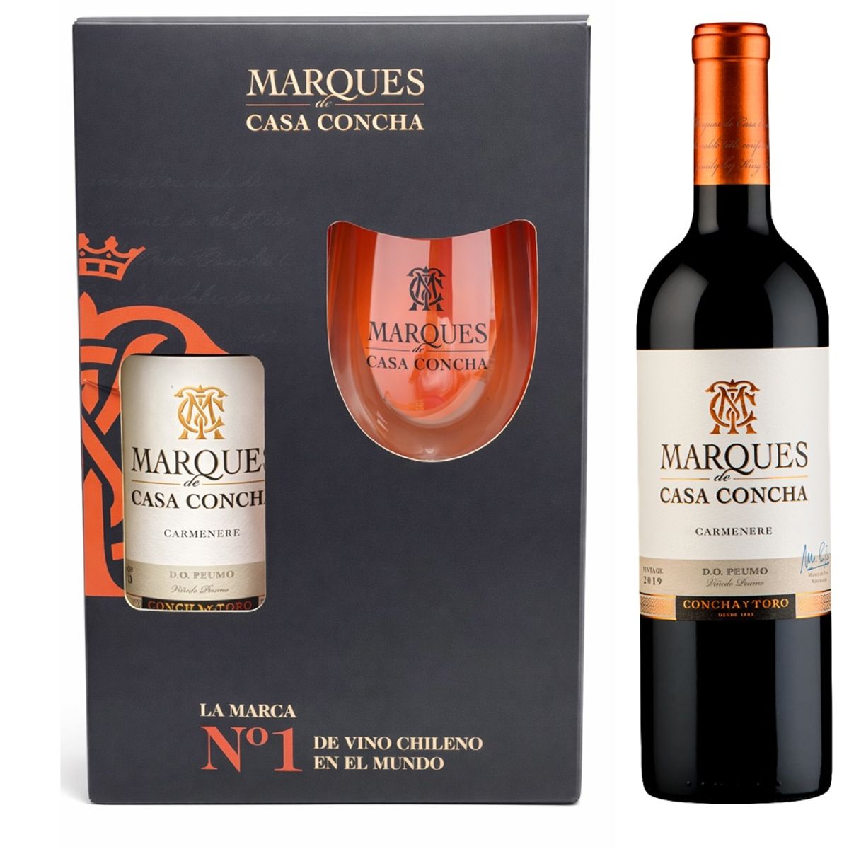 MARQUES - Estuche De Vino Carmenere Marques De Casa Concha 750ml