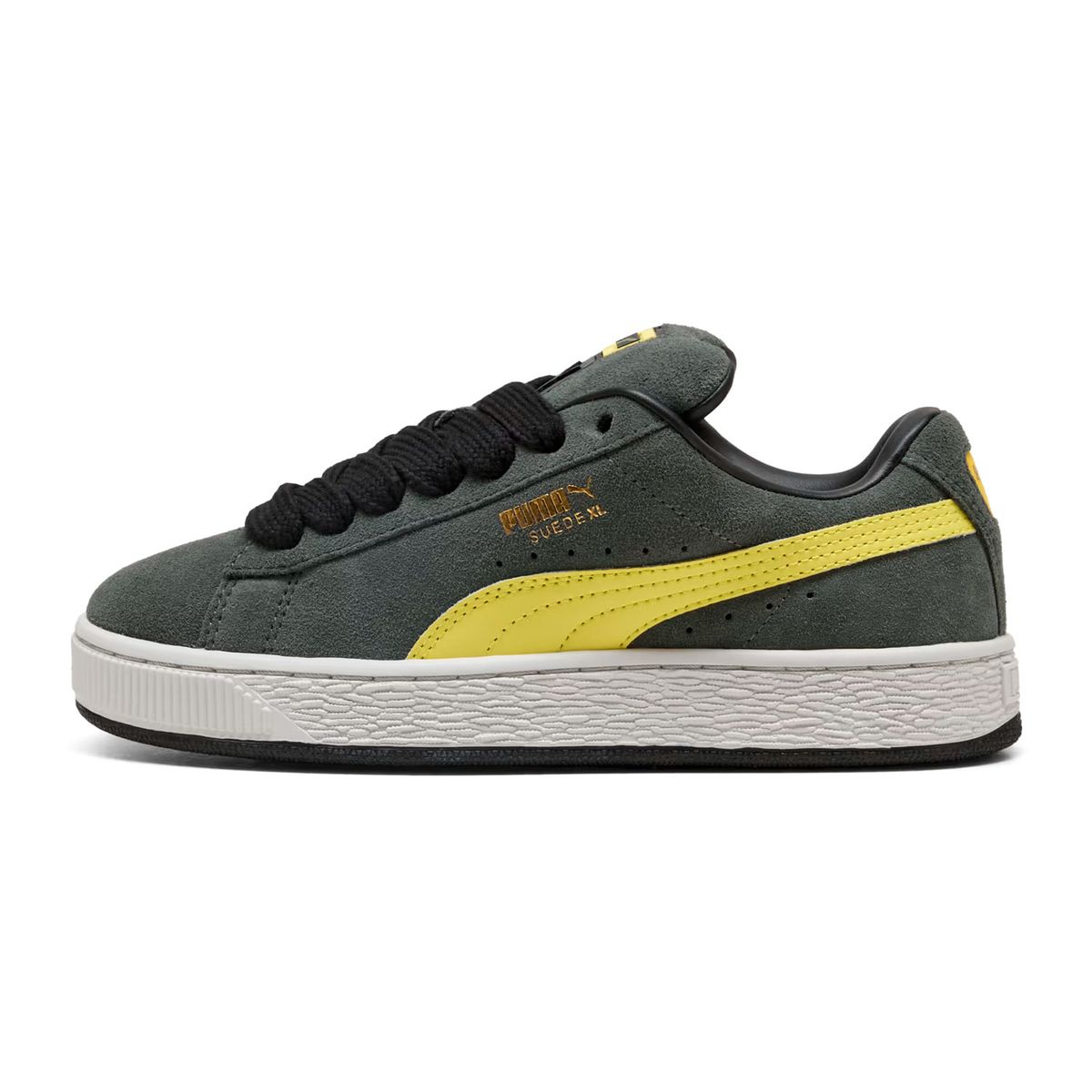 PUMA - TENIS PUMA GRIS JUNIOR SUEDE XL JR  P12