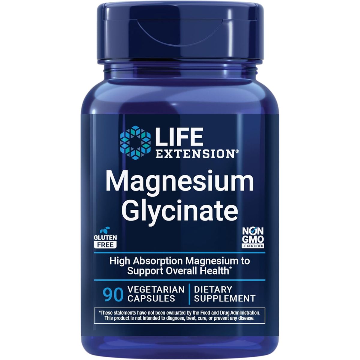 GENERICO - Life Extension Glicinato de Magnesio 90 Capsulas