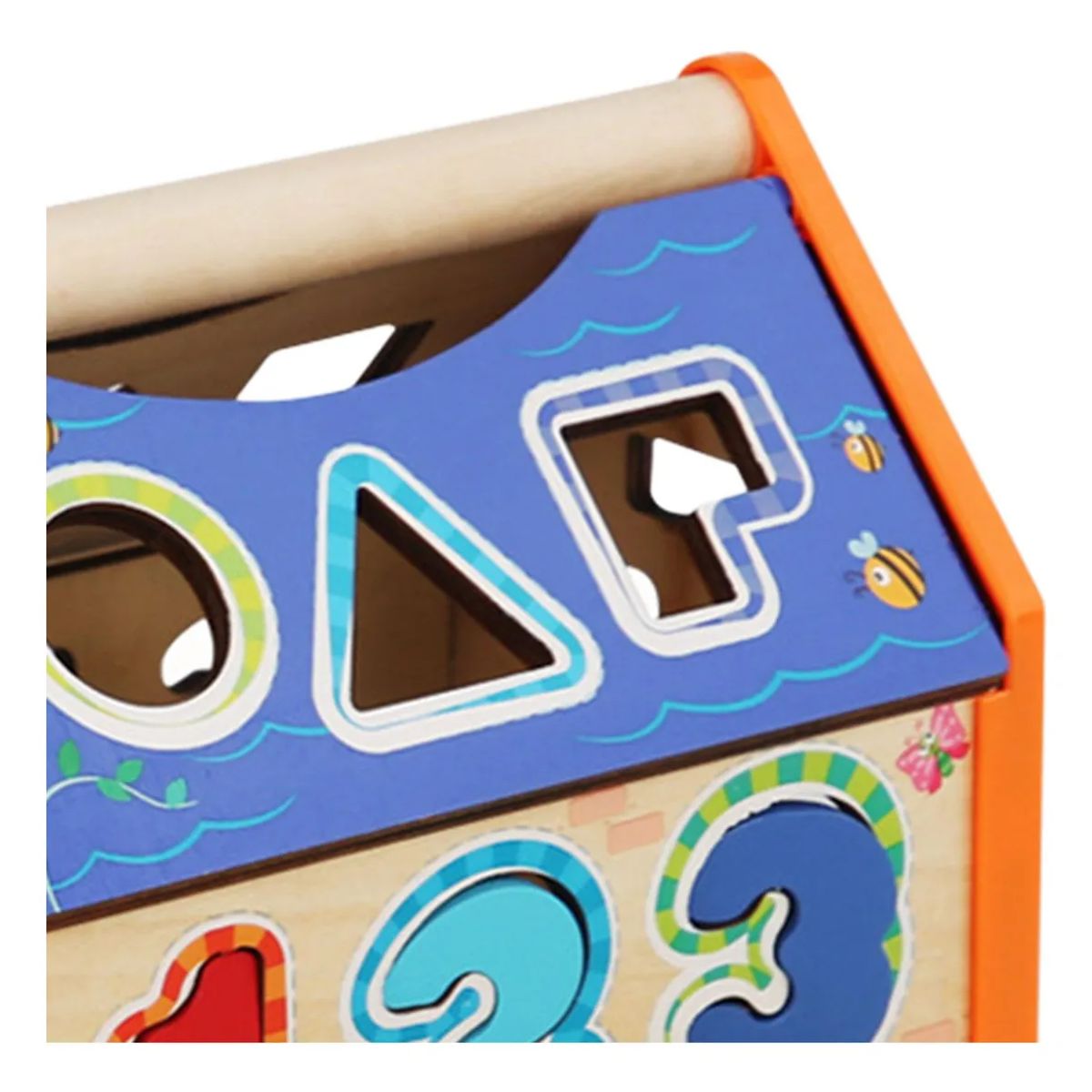 JUGANDO Y EDUCANDO - Casa Didáctica Montessori En Madera Con Números Y Formas