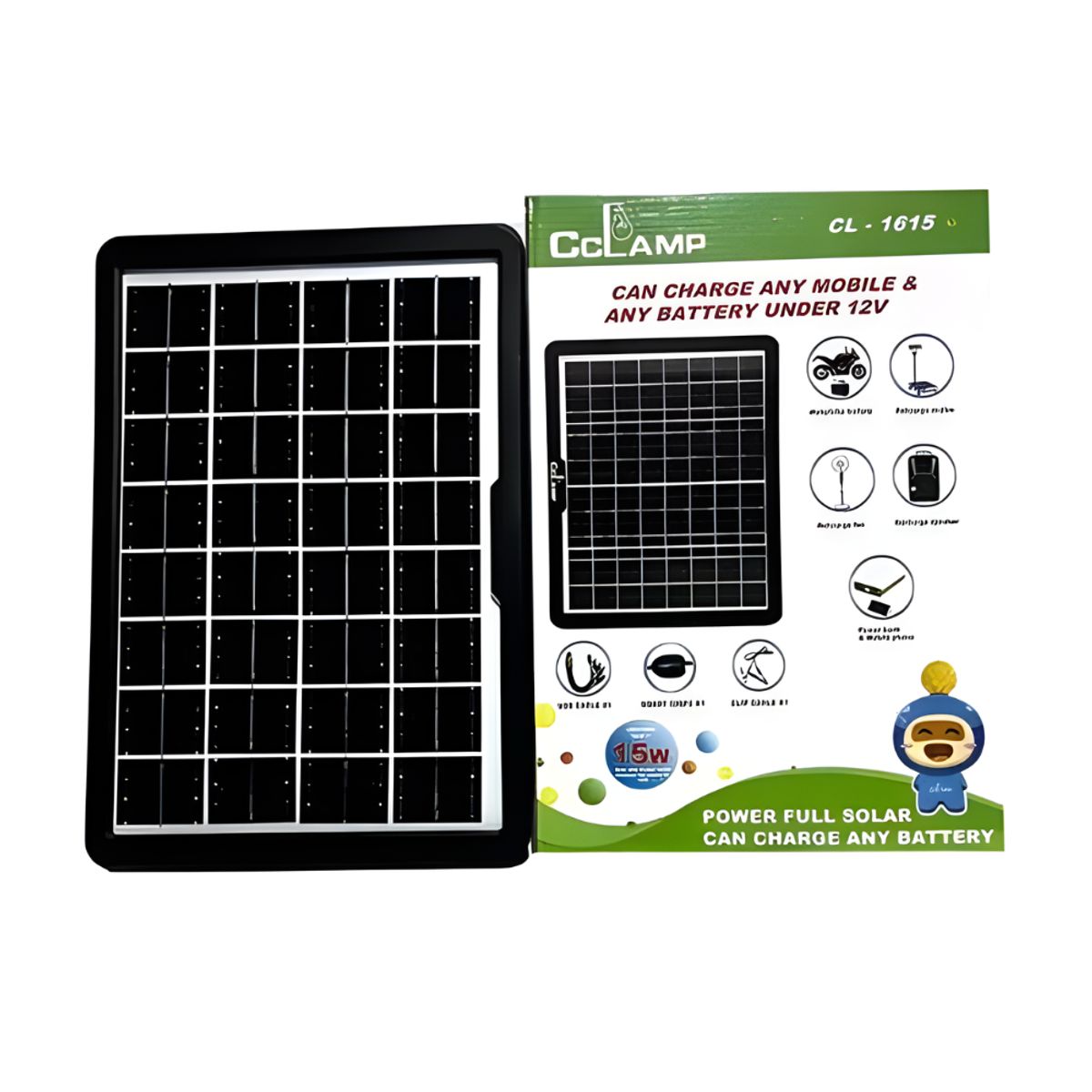 GENERAL TOOLS - Panel Solar Portátil Cl1615 15w Usb Carga Celular 12v
