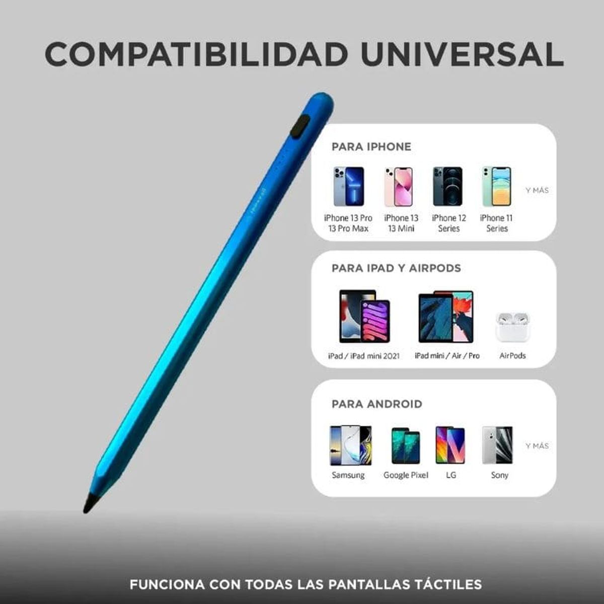 INNOVA - Lápiz Óptico Stylus Pen Pro Precisión Milimétrica Rechazo De Palma - Universal