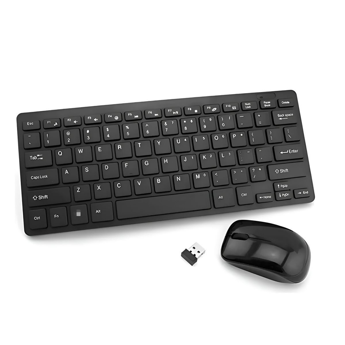 GENERICO - Combo Mini Teclado Y Mouse Inalambrico Ultra Slim Pc Laptop