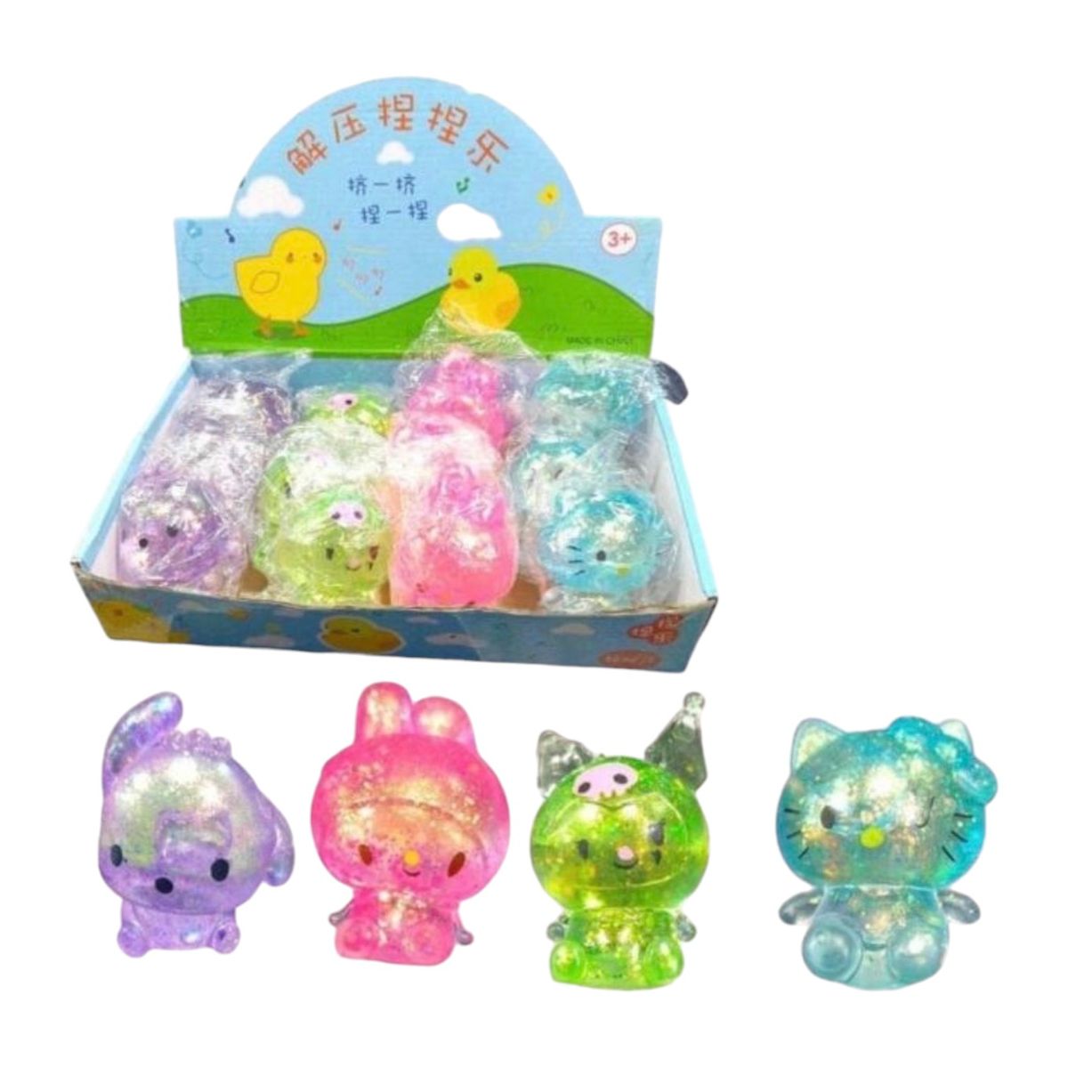 GENERICO - Squishys Sanrio Juguete Antiestrés Squeeze X4 Und Muñequitos