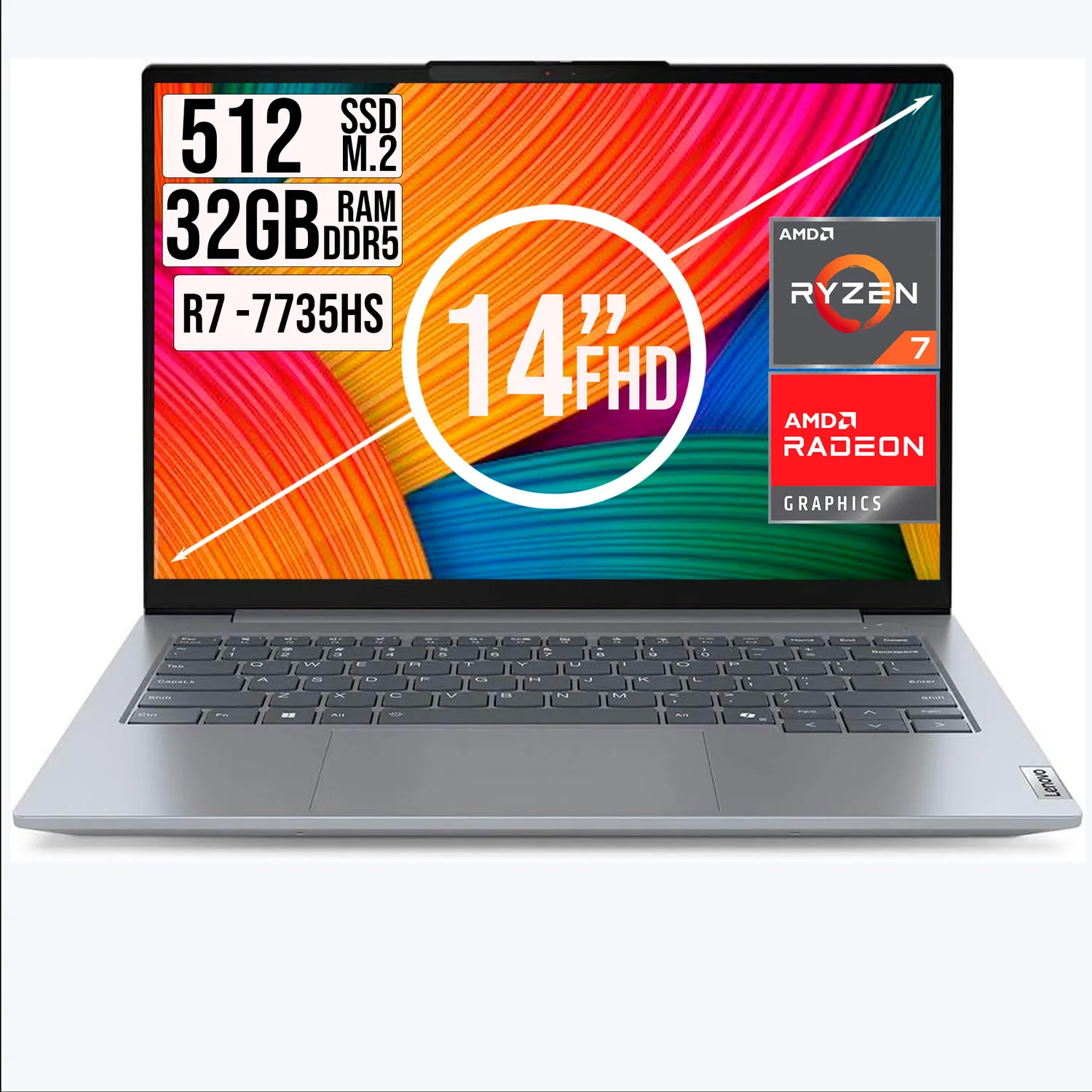 Ryzen7 ThinkBook14+ 7735h/32GB/90HZ美品/顔認 7000シリーズモバイル Ryzen™ AMD | AMD 5 Gen 14 ThinkBook Windowsノート本体