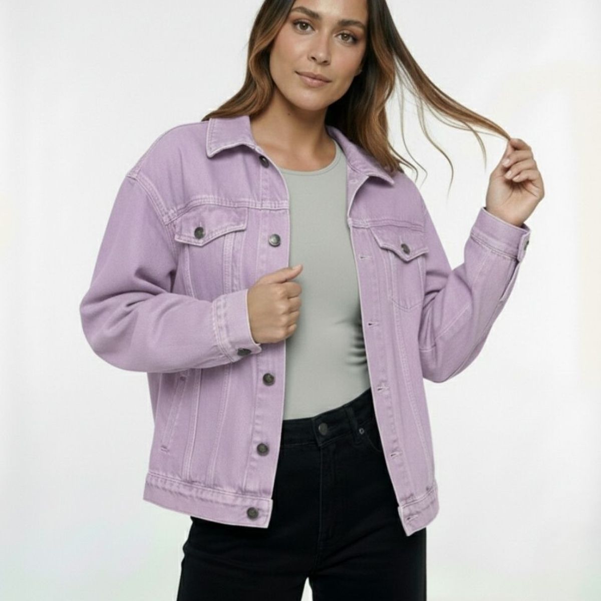 MOLGOA - Chaqueta para Mujer Denim - The Alma