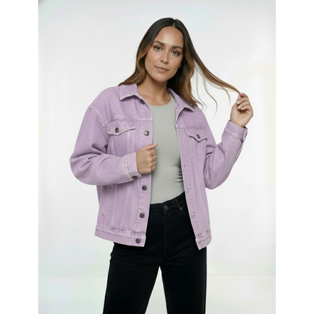 MOLGOA - Chaqueta para Mujer Denim - The Alma