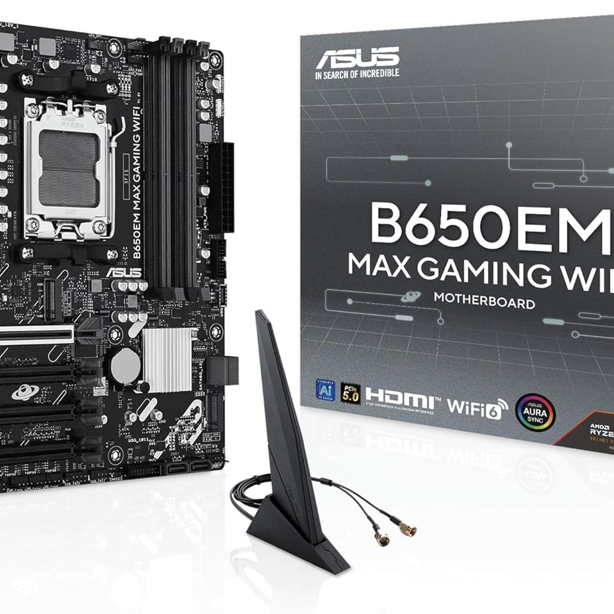 ASUS - Board Asus B650em Max Wifi Ddr5 Am5 Pcie 5.0 Gaming Pro