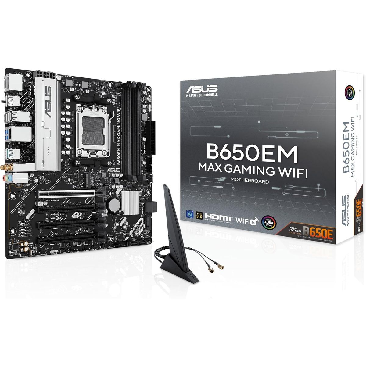ASUS - Board Asus B650em Max Wifi Ddr5 Am5 Pcie 5.0 Gaming Pro