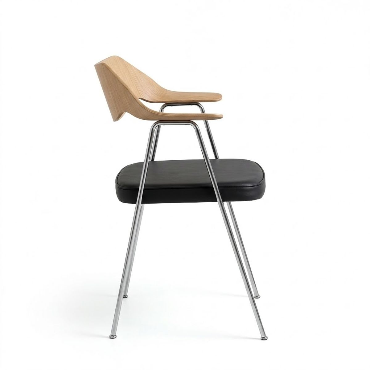 GENERICO - Comedor moderno con mesa de roble cuatro puestos + cuatro sillas
