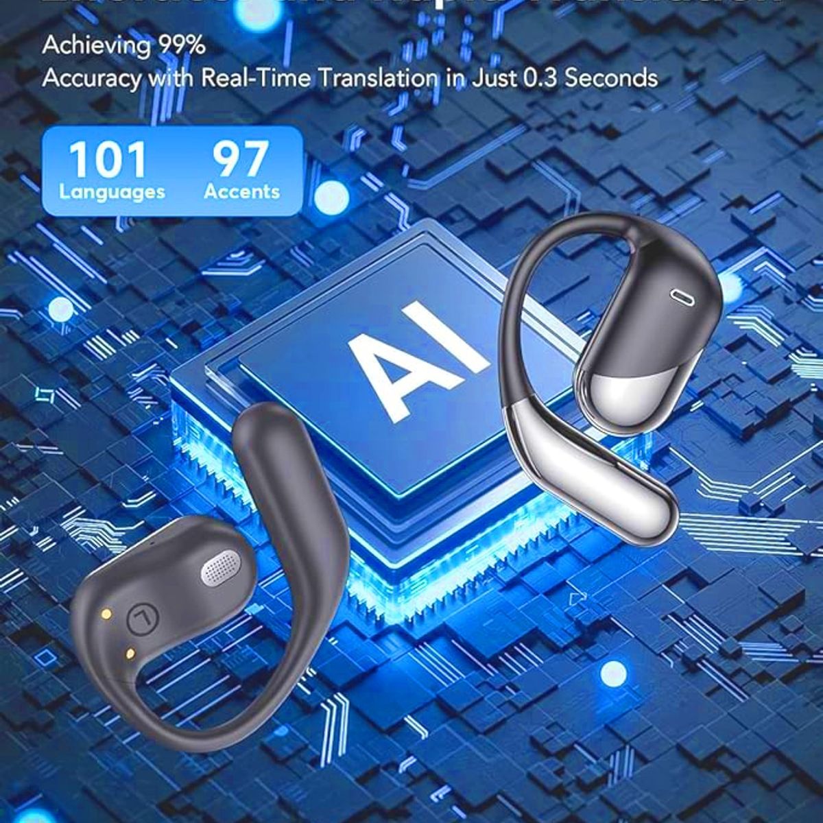 GENERICO - Audífonos Inalámbricos YYK-Q16 - Micrófono - Traductor Instantáneo + 198 idiomas
